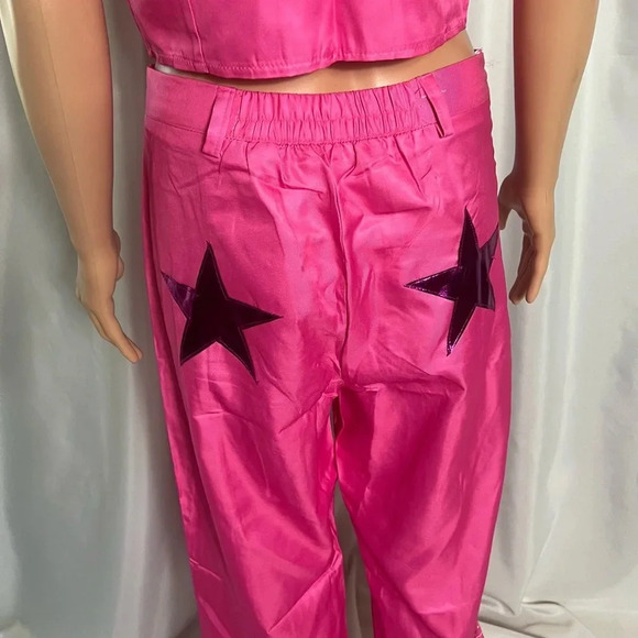 Women Girls Margot Robbie Cosplay Cowgirl Costume 70s 80s Size Large - Picture 14 of 15